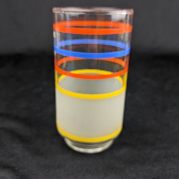 Libbey Other - Vintage Libbey stripped & frosted mod tumbler drinking glass